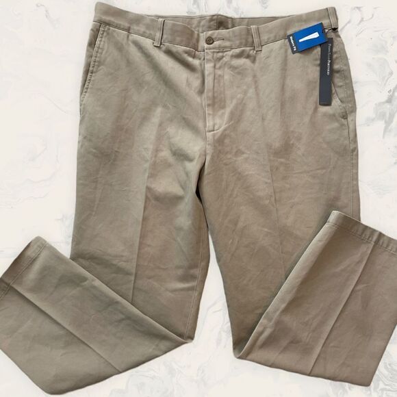 Perry Ellis Portfolio Modern Fit  Chino Pants - Size 38 - Color Tan - Picture 1 of 2